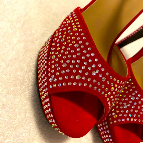 Almost Brand New Super Sexy Sparkling Heels By DELICACY - box 26 - Picture 3 of 7